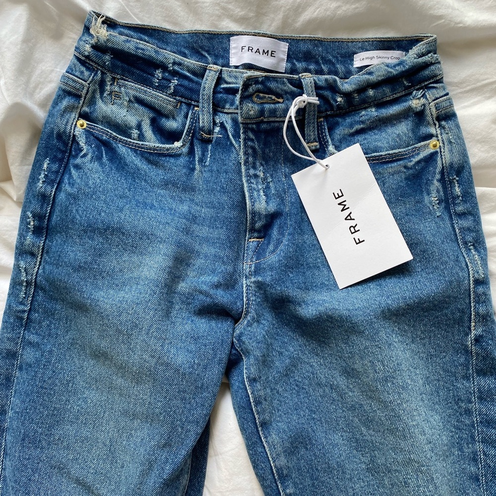 NWT frame denim skinny jeans sz 24